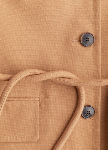 Темно-бежевый женский жакет H&M однотонный - всесезон