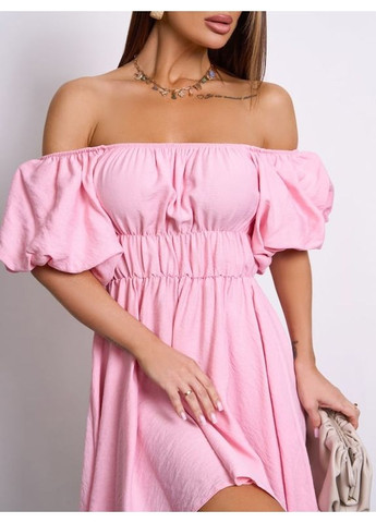 Рожева плаття sa-617 рожеве ISSA PLUS однотонна