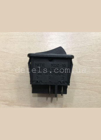 Кнопка увімкнення KDZ-10 для м'ясорубки MGB 380, 14A 125VAC, 8A 250VAC Mirta (354735541)