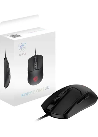 Игровая мышь 108 г оптическая RGB черная 7 кнопок MSI (393516468)