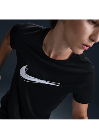 Футболка жіноча One Swsh Hbr Dri-Fit Ss Black Nike - (365961410)