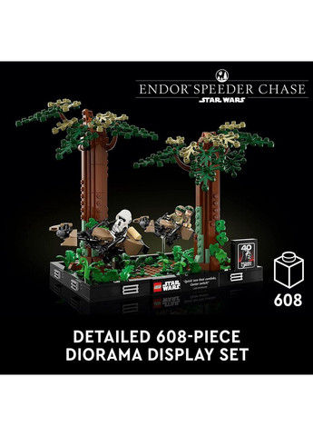 Star Wars Лего Звездные войны Диорама «Погоня на спидере на Эндоре» 75353 Lego (372012374)