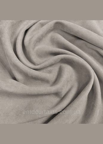 Комплект штори на тасьмі 2 шт. з підхватами 200х250 см мікровелюр Сірий No Brand (337356004)