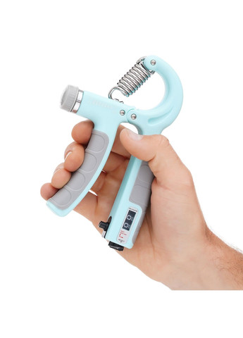 Эспандер кистевой 5-60 кг с регулируемой нагрузкой и счетчиком XR-0266 Mint/Grey Cornix (304252776)