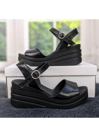 Черные босоножки женские кожаные Ailinda