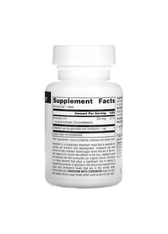 Vanadium with Chromium - 90 tabs Source Naturals (391079440)