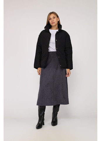 Чорна зимня куртка жіноча колір чорний цб-00279713 Yuki