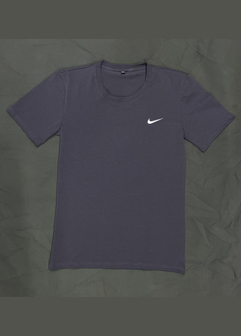 Графитовая базовая футболка No Brand