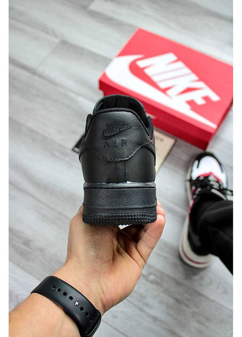 Чорні Осінні чоловічі кросівки Nike Air Force 1 Low 07 Premium Black CW2288