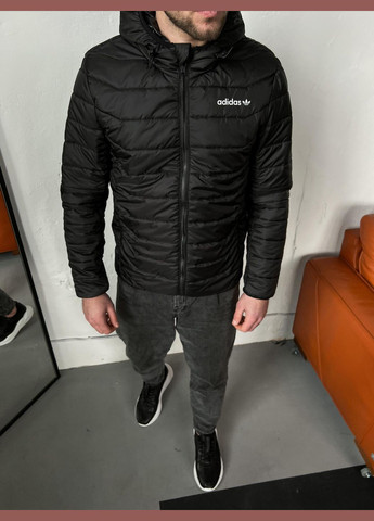 Чорна демісезонна стильна чоловіча куртка копія No Brand