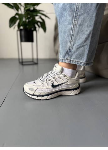 КРОСІВКИ ЖІНОЧІ NIKE P-6000 PHANTOM WHITE OBSIDIAN НАЙК П-6000 No Brand білі демісезони (368869391)