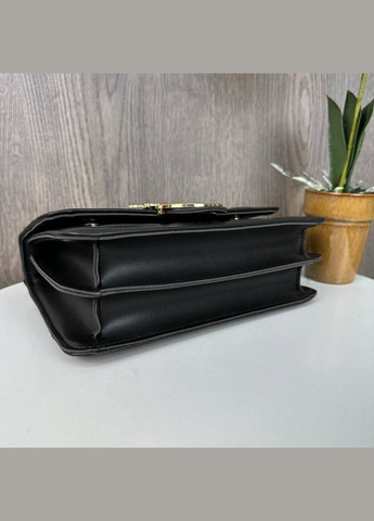 Женская мини сумочка клатч с птичками на цепочке Черный с золотым No Brand (298997894)