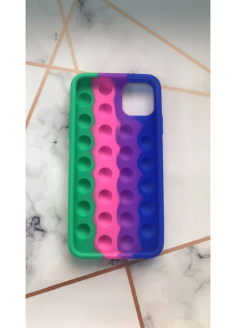Силиконовый чехол Поп ит Антистресс Поп-Ит Pop It на iPhone 11 Pro Max Попит Сине-зелёный Epik (359499309)