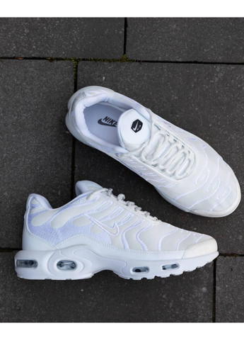Білі Осінні кросівки чоловічі nike air max tn white найк аір макс тн No Brand