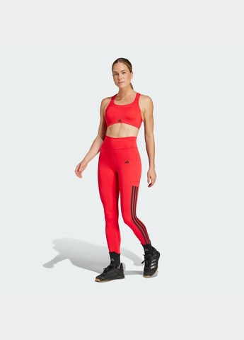 Червоний бра tlrd impact training high support adidas поліестер