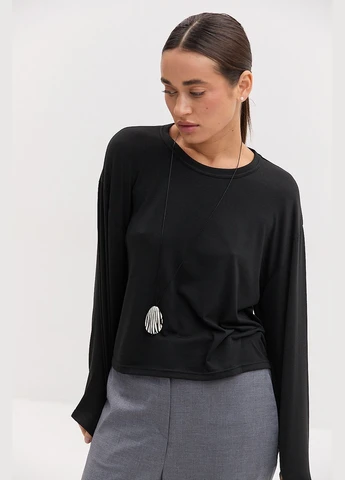 Женский лонгслив oversize красного цвета Arjen (317233854)