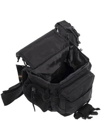 Тактическая военная сумка A03 через плечо черная No Brand (349442055)