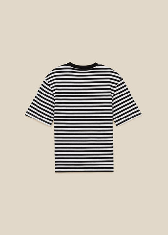 Чорно-біла футболка з візерунком чоловіча mbc02379 shop (2000999239298) LAWA