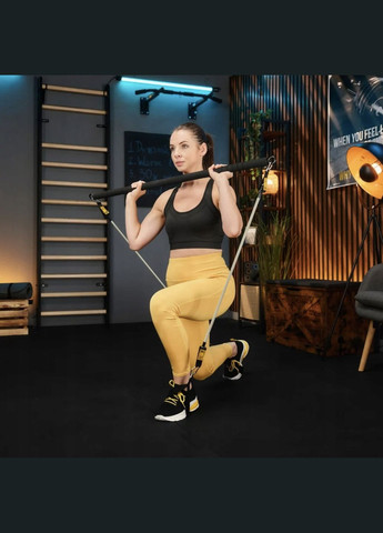 Палиця гімнастична з еспандерами TX-023TS 14-74кг TREX Sport (311949258)