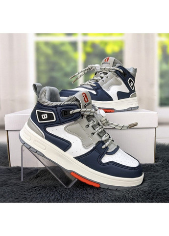 Синій осінні кросівки високі для дівчинки хайтопи Apawwa