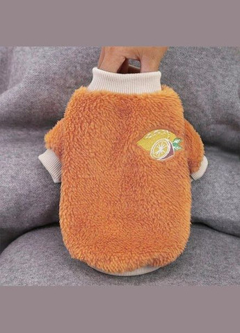 Махровий светр для собак Pet Style "Лимон" Помаранчевий 2XL No Brand - (323233993)