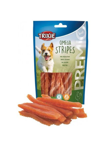 Лакомство Premio Omega Stripes для собак палочки с курицей 100 г (*) Trixie (322589619)