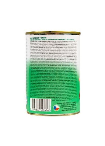 Вологий корм Pate & Meat для собак, з олениною, 400 г Brit Care (322874643)