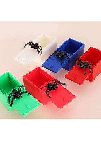 Іграшка павук у коробці для приколу та розіграшу на холоун helloween No Brand (363022921)