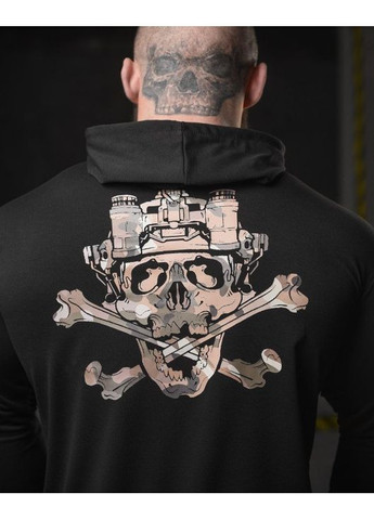 Тактичне чоловіче худі Череп чорне No Brand (361151601)