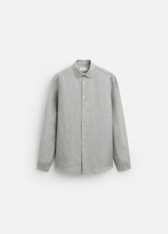 Сорочка Zara лляна 5445/550 Olive green (316323442)