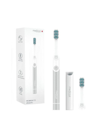 Звуковая зубная щетка Medica+ ProBrush 7.0 Compact Silver гарантия 1 год Medica+ (306632951)