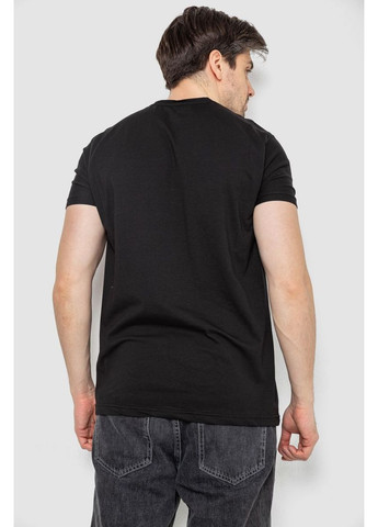 Черная футболка мужская однотонная батал Sport Line