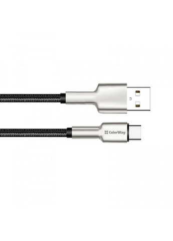 Дата кабель USB 2.0 AM to TypeC 1.0m head metal black (CW-CBUC046-BK) Colorway usb 2.0 am to type-c 1.0m head metal black (268145217)