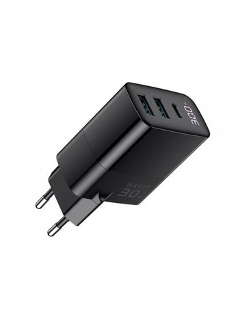 Зарядное устройство UCLE001 GaN 30W 2хUSB-A+USB-C Havit (361068007)