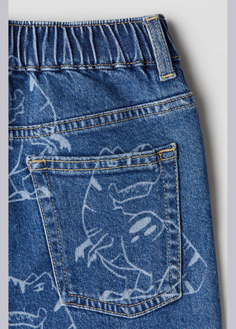 Синие демисезонные джинсы H&M