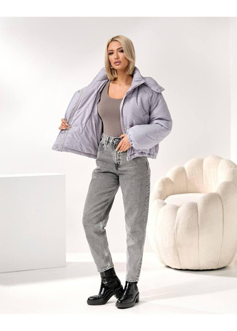 Сіра зимня тепла куртка No Brand