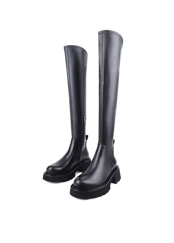 Жіночі Ботфорти HN523T-3227-N560K/H552K Чорний Шкіра MIRATON (304529464)