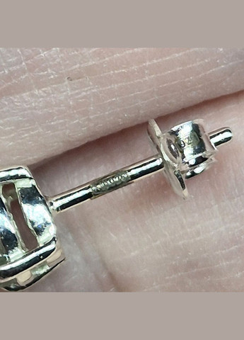 Срібні сережки з натуральними природними каменями кіанітом зеленого м’ятного кольору, сережки-гвіздки / пусети жіночі Handmade (327096624)