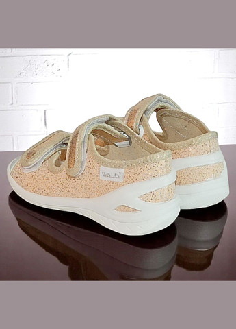 Ортопедичні відкриті тапочки капчики текстильні босоніжки на липучках для дівчинки Waldi (333035647)