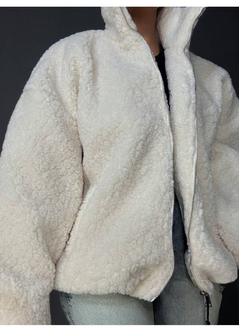 Шуба жіноча 10017 тедді бомбер оверсайз на блискавці Lady yep (368544167)