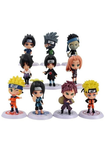Наруто Naruto Сакура Забуза Гаара Саске набір фігурок аніме колекційні ігрові фігурки 10шт Shantou (280257979)