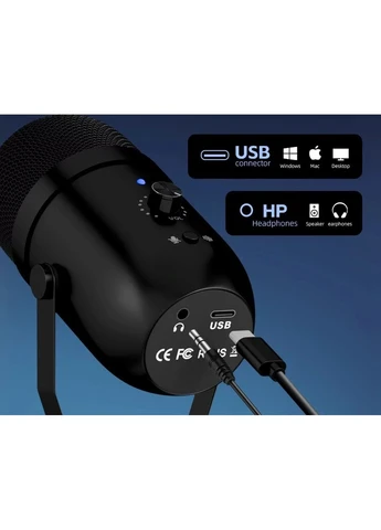 Микрофон для подкастов HY2102 USB No Brand (402821004)