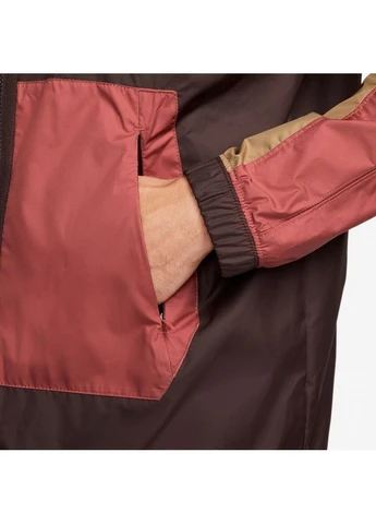 Комбинированная демисезонная куртка sportswear spu woven jacket brown/peach fb2192-203 Nike