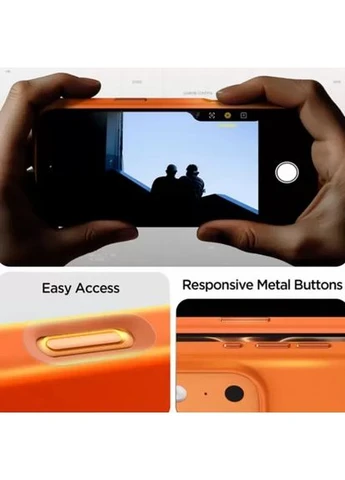 Силіконовий чохол Silicone Fit MagSafe Cosmic Orange для iPhone 17 Pro (ACS11379) Spigen (402491839)