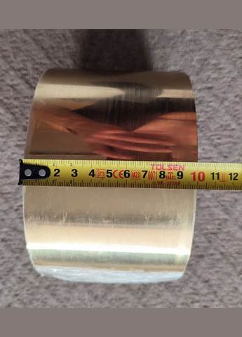 Зеркальная металлическая наклейка Золотая полоса 5 м х 10 см No Brand (321973266)