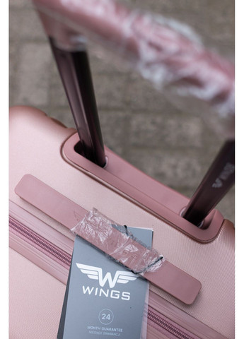Валіза пластикова ручна поклажа S, колір рожевий Wings 190 (361048004)