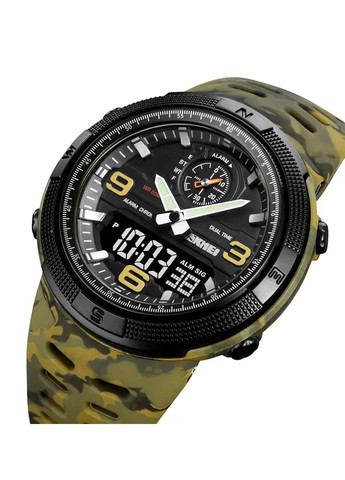 Мужские спортивные часы 1655 (Камуфляж с черным табло) Skmei (314483219)