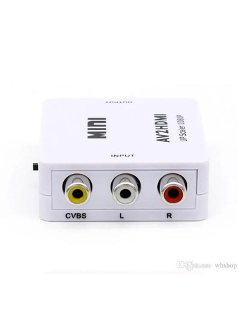 Конвертер AV RCA to HDMI тюльпан переходник, адаптер AV2HDMI, 1080p с питанием Usb sig AAA (341532142)