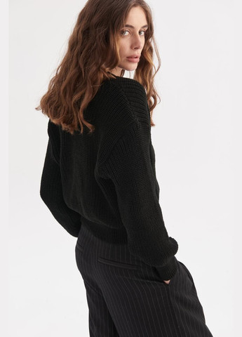 Черный демисезонный кардиган MEREZHKA