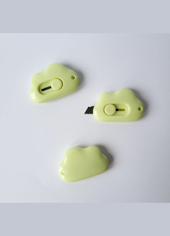 Канцелярський ніж у корейському стилі в формі хмаринки, салатовий No Brand (320916938)